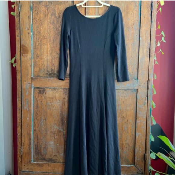 GUC Mara Hoffman Gwyneth knit dress in black rib (Sz XL) - Picture 6 of 7